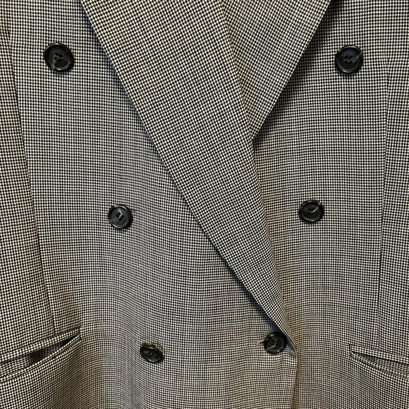 Vintage Givenchy Wool Blazer Mens Navy Double Breasted Sport Coat Jacket - Picture 4 of 4